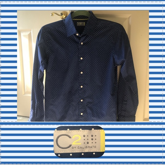 Navy button down shirt EUC - Picture 1 of 7